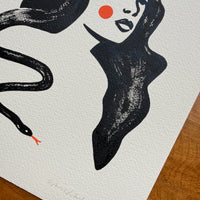 Snake Lady 8x10in Original Painting