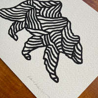 Bear Ridge 7x5in Original Paint Pen Drawing (Black)