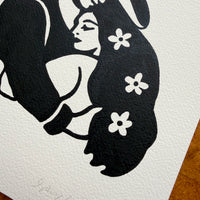 Everlasting Arms 8x10in Original Paint Pen Drawing (Black)