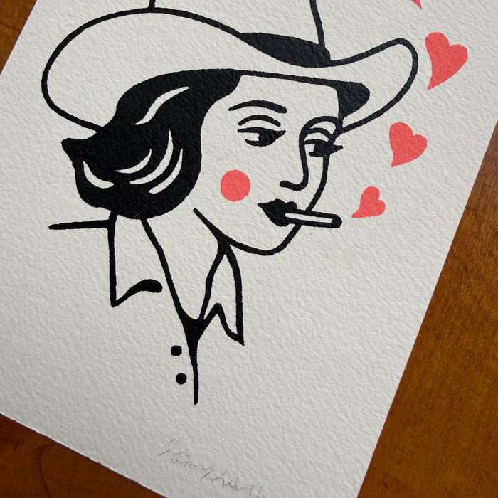 SOLD OUT. Sweetheart 5x7in Original Paint Pen Drawing (#9)