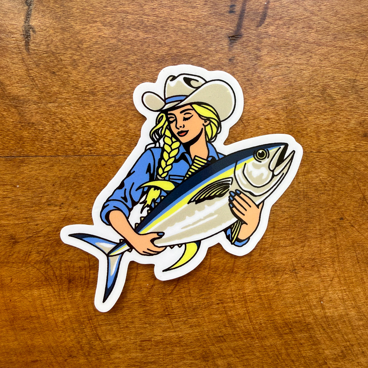 Tuna Cowgirl #1 Glossy Sticker