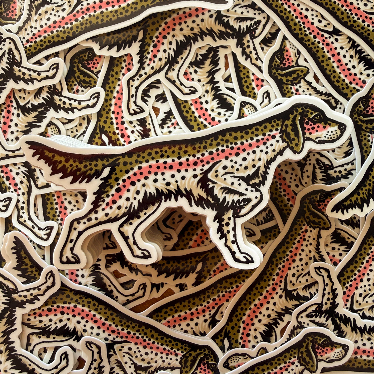 Setter Trout Glossy Sticker