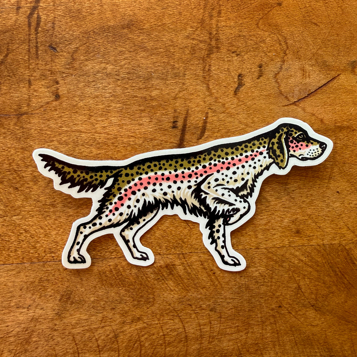 Setter Trout Glossy Sticker