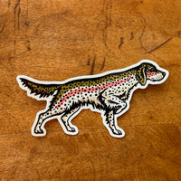 Setter Trout Glossy Sticker