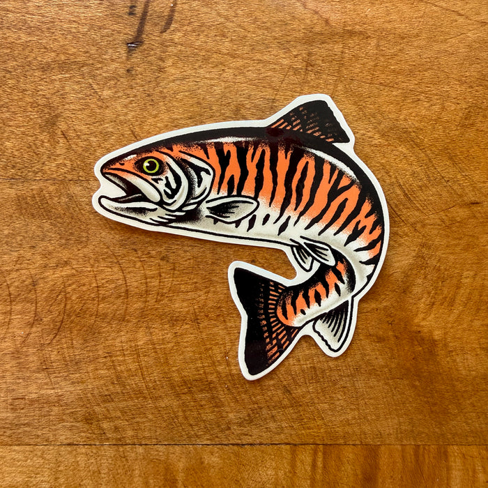Rare Bengal Trout 3 Inch Glossy Vinyl Sticker