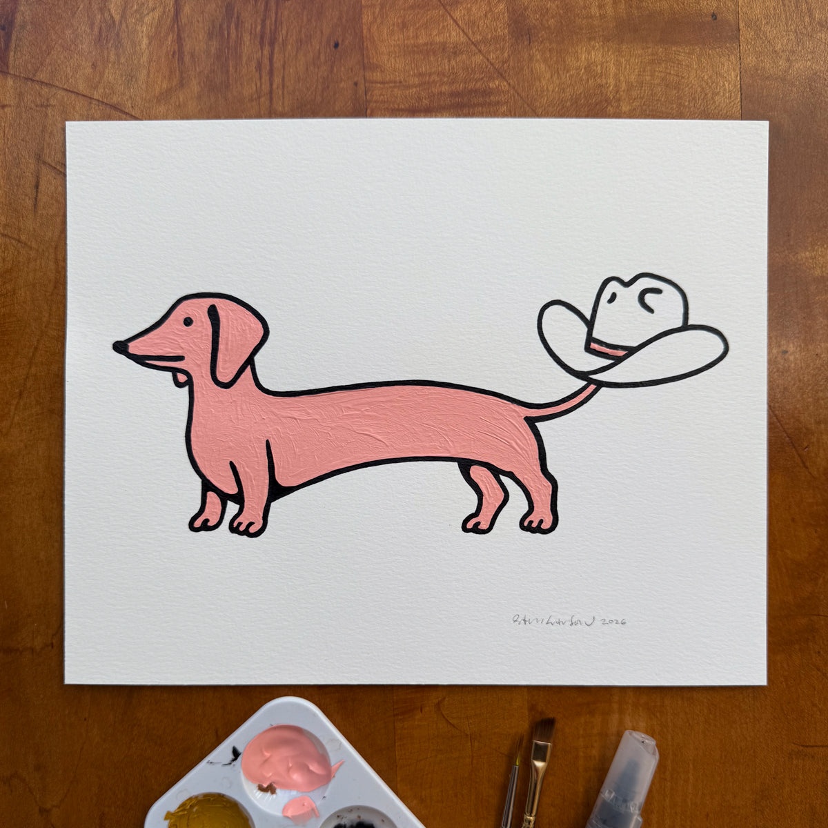 Hat Trick 10x8in Original Painting