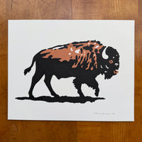 Plains King 10x8in Original Paint Pen Drawing