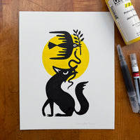 SOLD OUT. Seek Peace 8x10in Original Painting