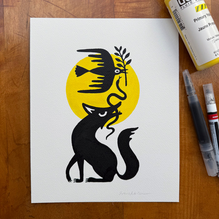 Seek Peace 8x10in Original Painting