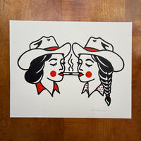 Share a Smoke 10x8in Original Paint Pen Drawing