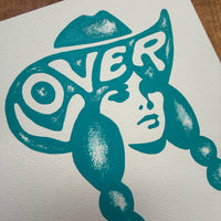 Lover 8x10in Original Painting (Teal)