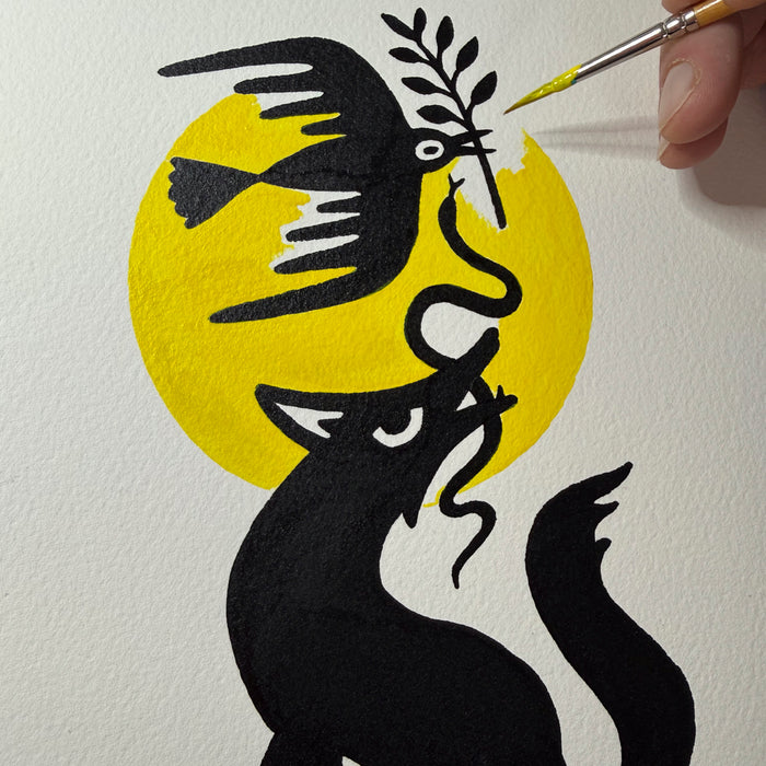 Seek Peace 8x10in Original Painting