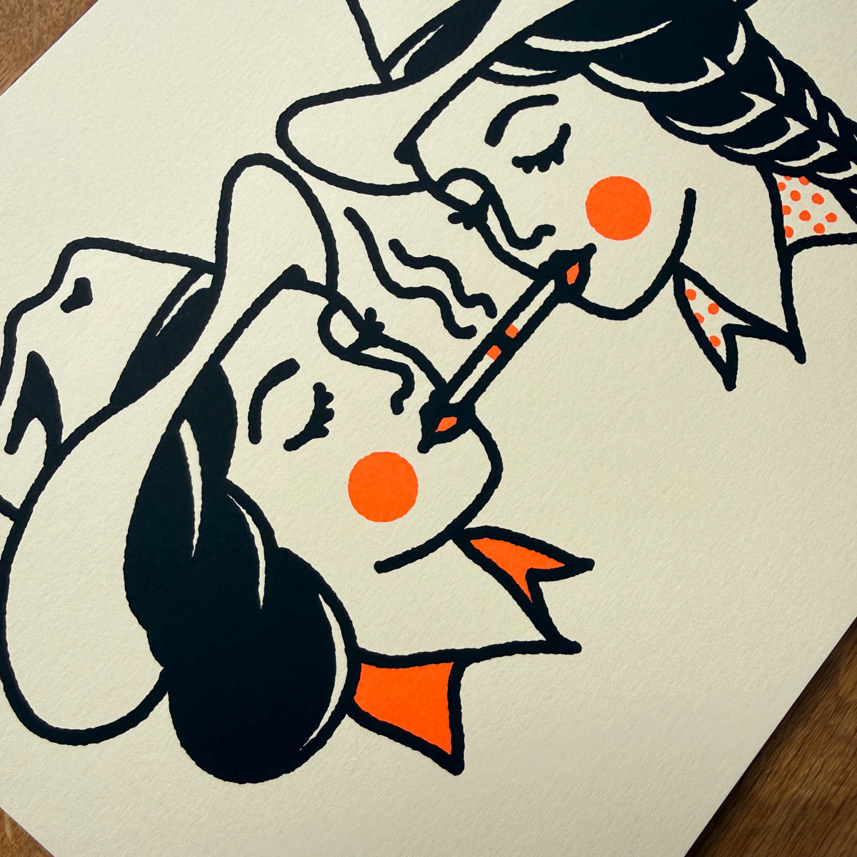 Share A Smoke - Signed 10x8in Silkscreen Print