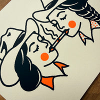 Share A Smoke - Signed 10x8in Silkscreen Print