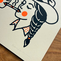 Share A Smoke - Signed 10x8in Silkscreen Print
