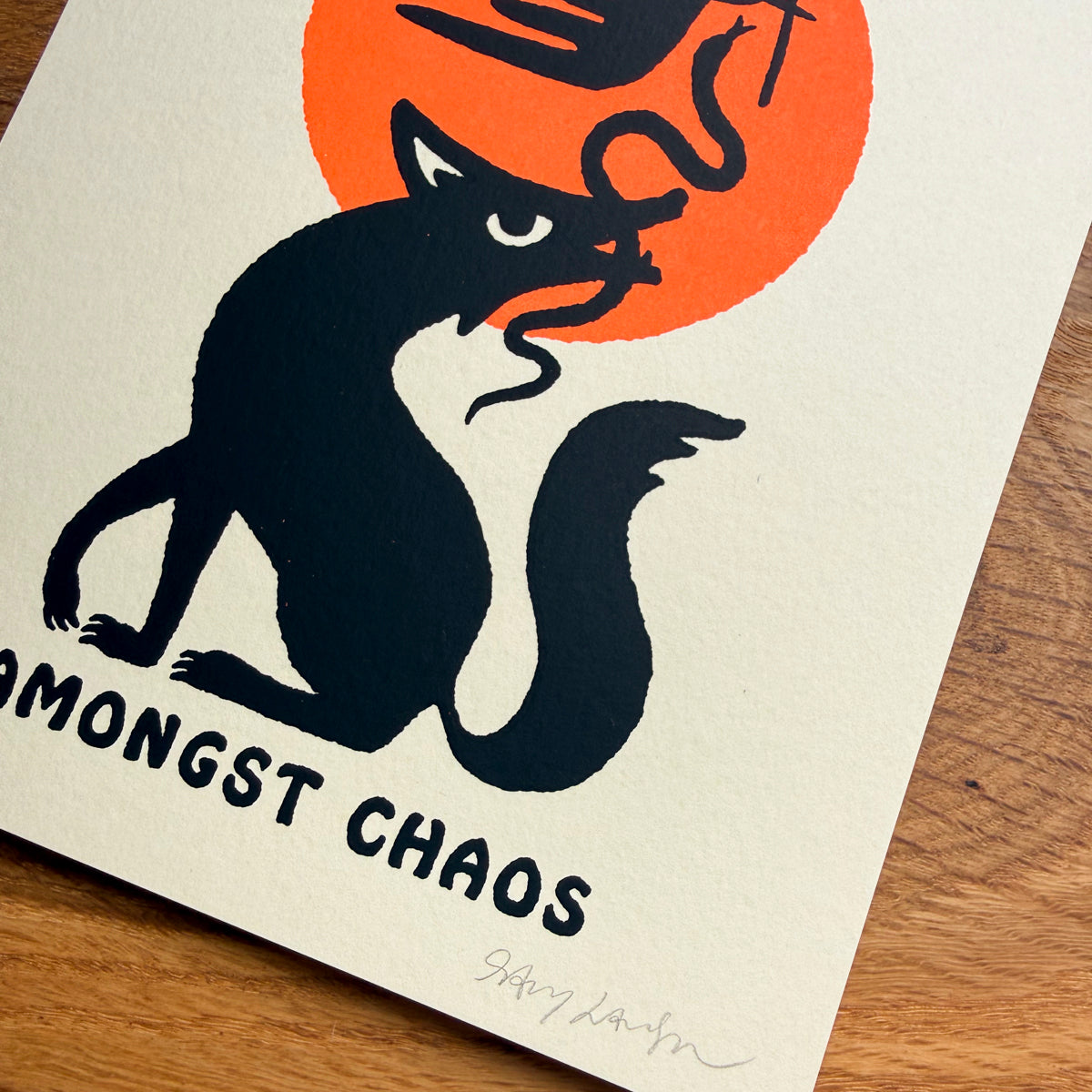 Seek Peace - Signed 5x7in Silkscreen Print