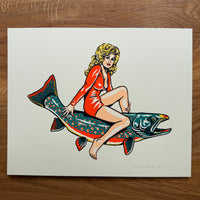 Dolly Parton on a Dolly Varden - Signed 8x10in Silkscreen Print