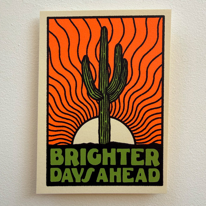 Brighter Days Cactus - Signed 5x7in Silkscreen Print