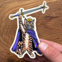 Royal Cat 4 Inch Matte Vinyl Sticker