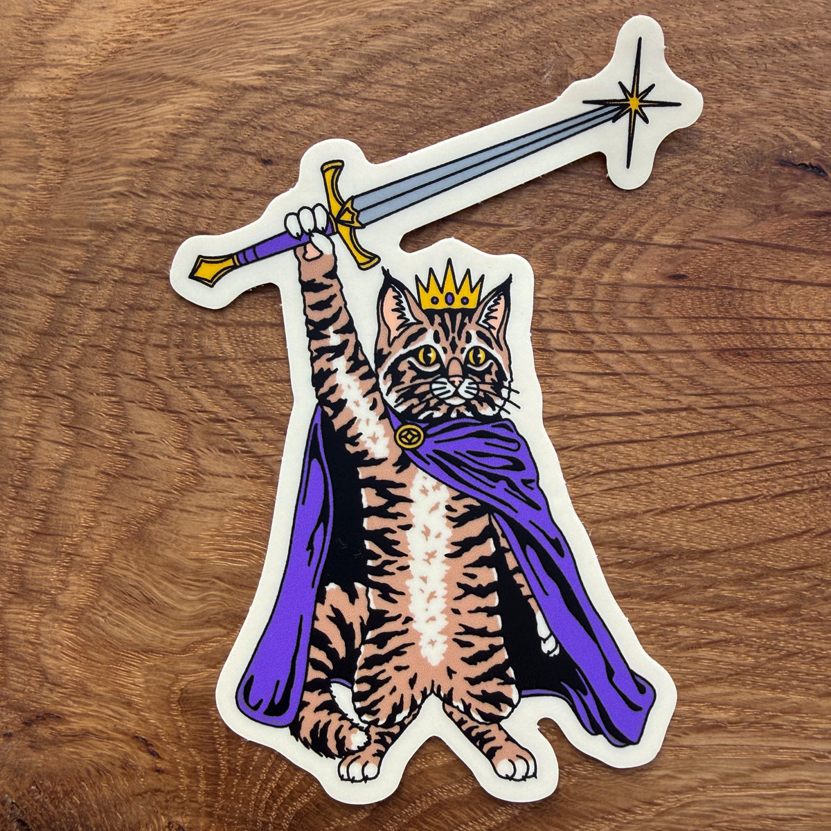 Royal Cat 4 Inch Matte Vinyl Sticker
