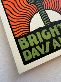 Brighter Days Cactus - Signed 5x7in Silkscreen Print