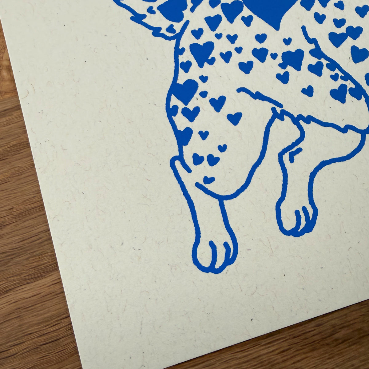 Heeler Hearts - Signed 10x8in Silkscreen Print on Recycled Paper