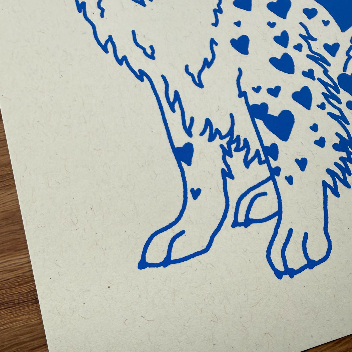 Aussie Hearts - Signed 8x10in Silkscreen Print on Recycled Paper