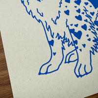 Aussie Hearts - Signed 8x10in Silkscreen Print on Recycled Paper