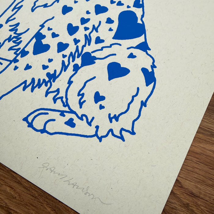 Aussie Hearts - Signed 8x10in Silkscreen Print on Recycled Paper