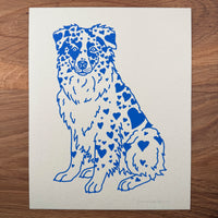 Aussie Hearts - Signed 8x10in Silkscreen Print on Recycled Paper