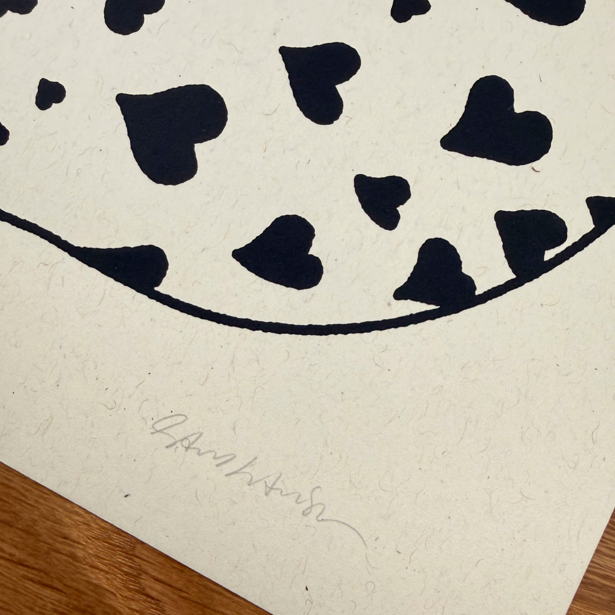 Dalmatian Hearts - Signed 8x10in Silkscreen Print on Recycled Paper