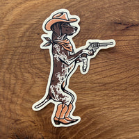 German Shorthaired Pointer Outlaw 4 Inch Matte Vinyl Sticker