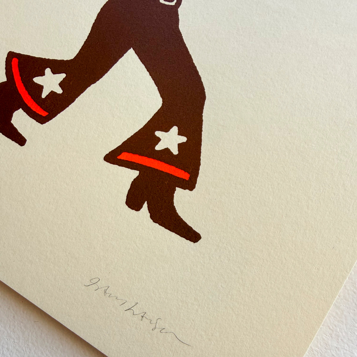 Lovestruck - Signed 8x10in Silkscreen Western Cowgirl Print