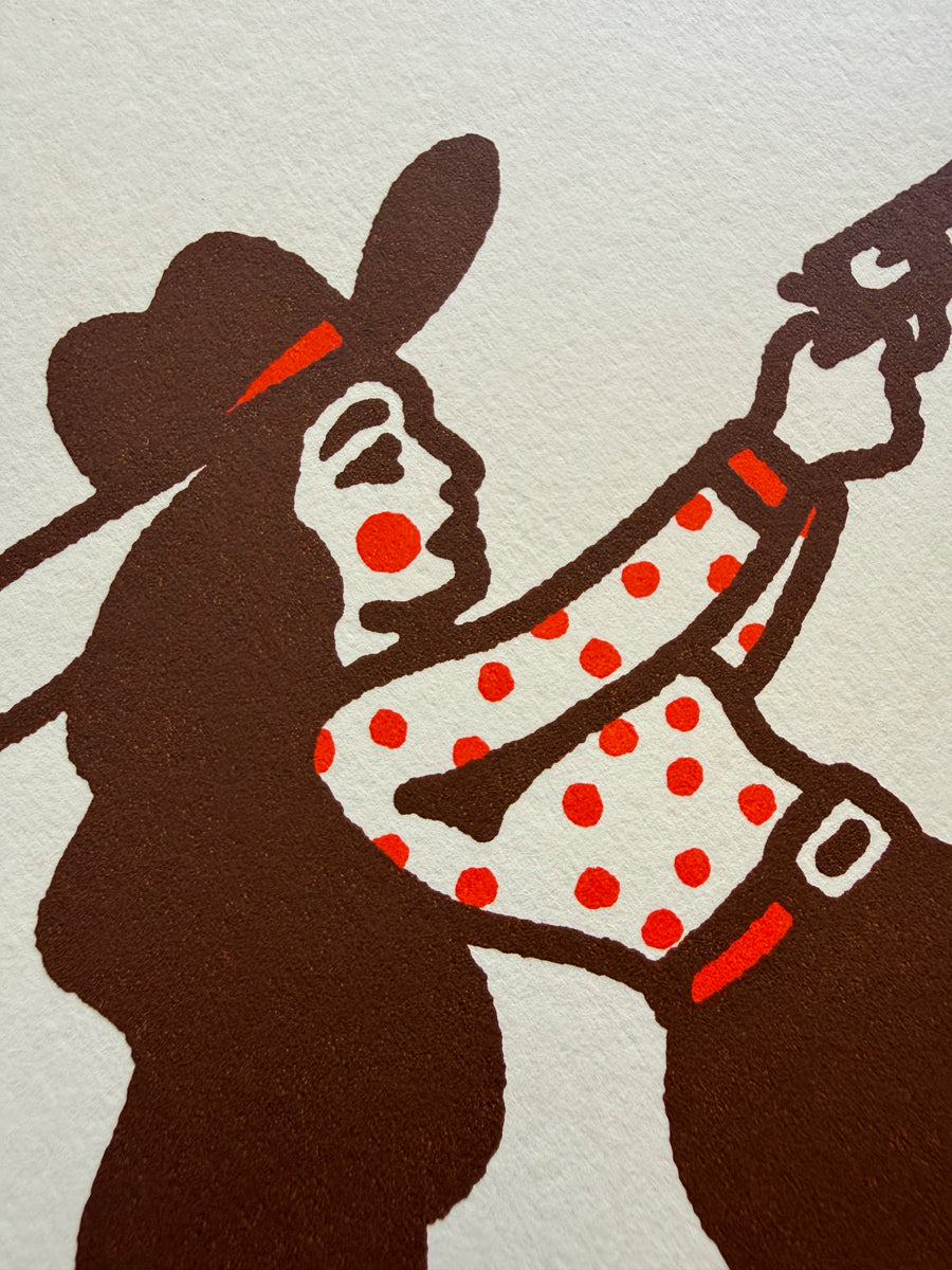 Lovestruck - Signed 8x10in Silkscreen Western Cowgirl Print