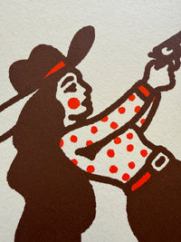Lovestruck - Signed 8x10in Silkscreen Western Cowgirl Print