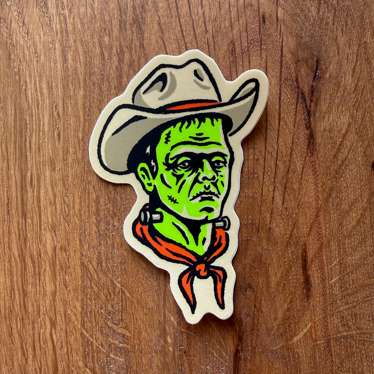 Frank the Cowboy 3 Inch Matte Vinyl Sticker