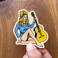Dolly Pinup 3 Inch Matte Vinyl Sticker