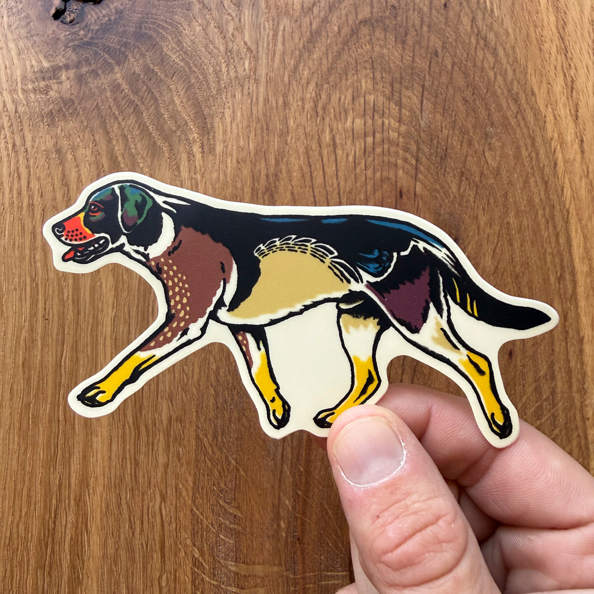 Labrador Wood Duck 4 Inch Matte Vinyl Sticker