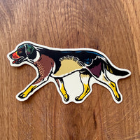 Labrador Wood Duck 4 Inch Matte Vinyl Sticker