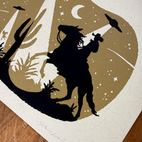 Invasion - Signed 10x8in Silkscreen Print on Recycled Paper