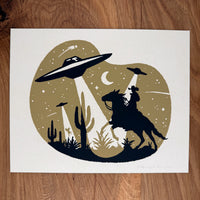 Invasion - Signed 10x8in Silkscreen Print on Recycled Paper