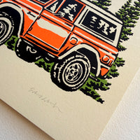 Bronco - Signed 10x8in Silkscreen Western Adventure Print