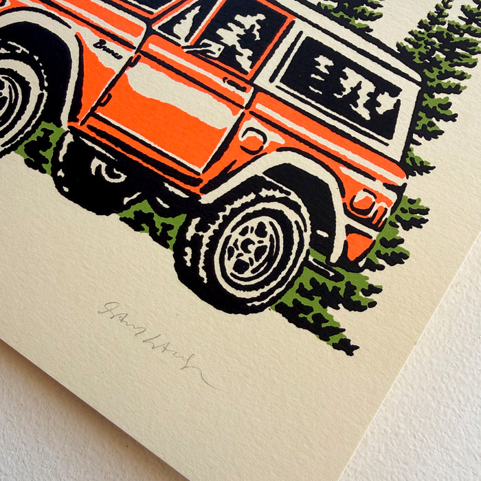 Bronco - Signed 10x8in Silkscreen Western Adventure Print