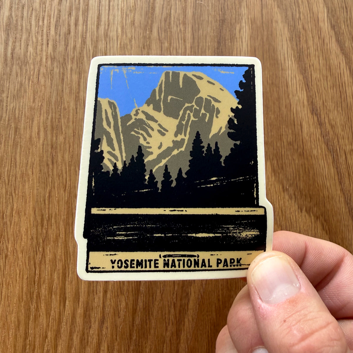 Yosemite National Park Matchbook - 3 Inch Matte Vinyl Nature Sticker