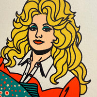 Dolly Holding Varden - Signed 8x10in Silkscreen Country Music Fish Print