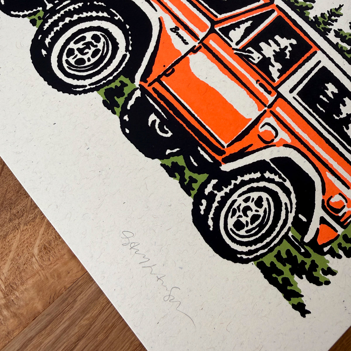 Bronco - Signed 10x8in Print #288