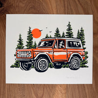 Bronco - Signed 10x8in Print #288