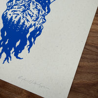 Mt Hood Cowgirl - Signed 8x10in Silkscreen Print on Recycled Paper