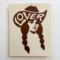 Lover Cowgirl - Signed 8x10in Silkscreen Western Print