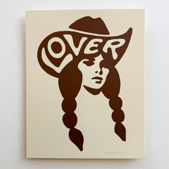 Lover Cowgirl - Signed 8x10in Silkscreen Western Print